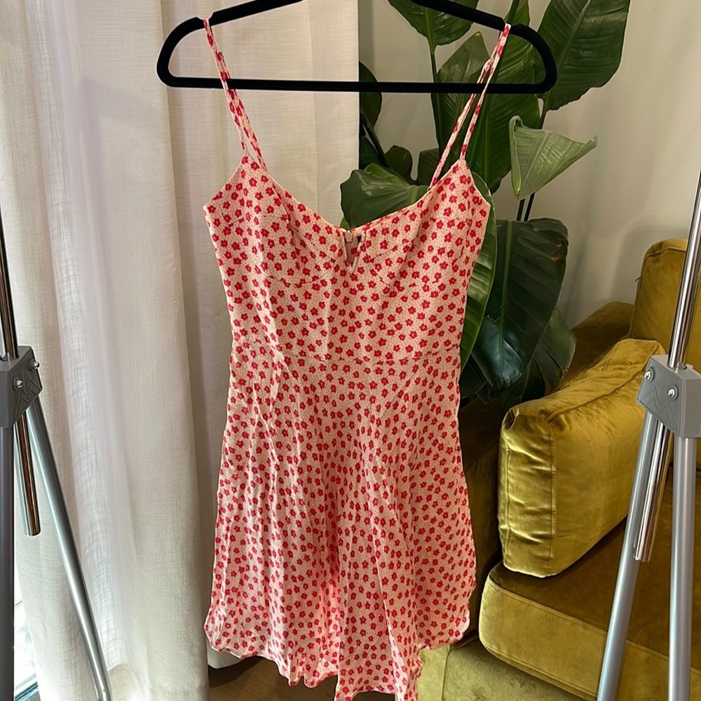 Blue Life Size XS pink floral sundress - NEW WITH TAGS!